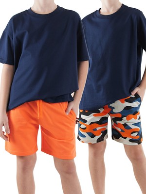 Denokids Erkek Çocuk Basic 2'li Şort Takım