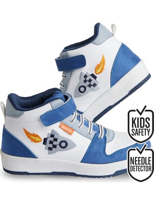 Denokids Roket Erkek Çocuk Beyaz Sneakers Spor Ayakkabı