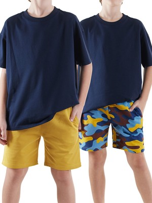 Denokids Erkek Çocuk Basic 2'li Şort Takım