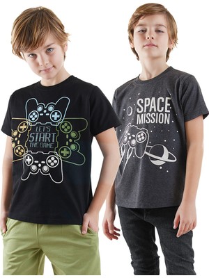 Start Game Erkek Çocuk 2'li Paket T-shirt