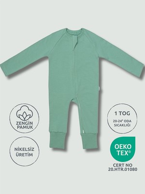 Zuppers Çocuk Patikli 1 TOG Uyku Tulumu - Mint