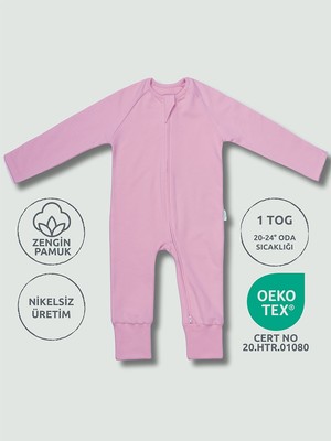 Zuppers Çocuk Patikli 1 TOG Uyku Tulumu - Roza