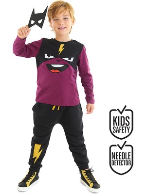 Denokids Şimşek Maske Erkek Çocuk T-Shirt Pantolon Takım