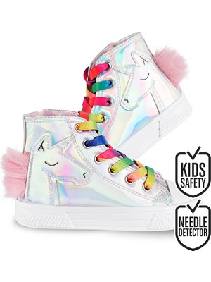 Denokids Kız Çocuk Unicorn Hologramlı Kız Sneakers