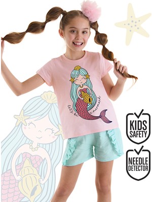 MSHB&G Deniz Kızı Kız Çocuk T-Shirt Şort Takım