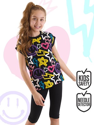 MSHB&G Street Style Kız Çocuk T-Shirt Tayt Takım