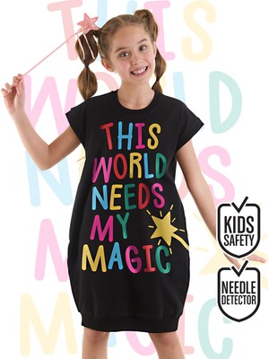 MSHB&G Magical Kız Çocuk Siyah Elbise