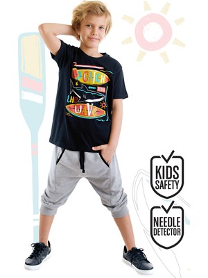 MSHB&G Catch Wave Erkek Çocuk T-Shirt Kapri Şort Takım