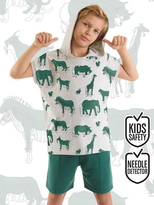 MSHB&G Animals Erkek Çocuk T-shirt Şort Takım