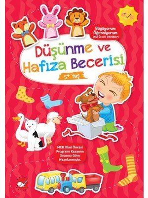 Defne Store Büyüyorum Öğreniyorum Okul Öncesi Etkinlikleri - Düşünme ve Hafıza Becerisi 5+Yaş