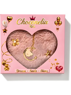 Chocogirl Shiny Heart Peluş Pudra Renk Kız Çocuk Çantası