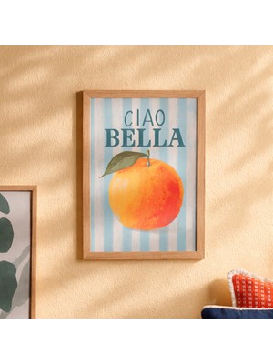 Evidea Deco Ciao Bella Duvar Panosu - Renkli - 30X40 cm