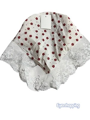 EyER Shoping Vintage Çocuk Dantel Bandana Pötikare Saç Bandı Yazlık Şapka Tarzı