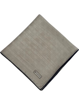 Vakko Pamuk Ipek Monogram Eşarp 44226-VIZON