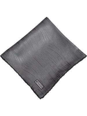 Vakko Geometri Jakarlı Ipek Eşarp 31815-G-GRI