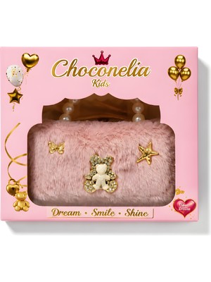 Chocogirl Perla Mini Peluş Pudra Renk Kız Çocuk Çantası