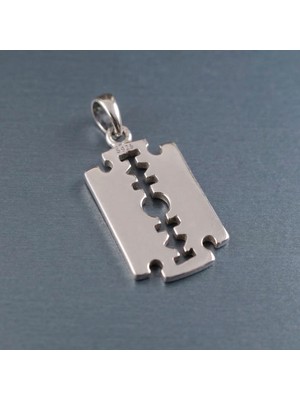 Ebrar Silver Gümüş Jilet Kolye Ucu 925 Ayar Gümüş Jilet Figürlü Unisex Kolye Ucu