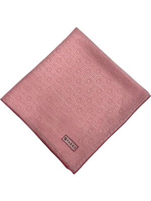 Vakko Pamuk Ipek Monogram Eşarp 41727-AÇIK Pembe