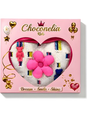 Chocogirl Shiny Heart Patchwork Beyaz-Jean Renk Kız Çocuk Çantası