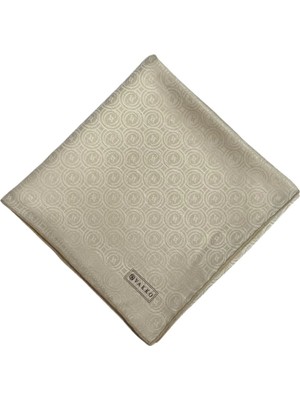 Vakko Pamuk Ipek Monogram Eşarp 41727-EKRU