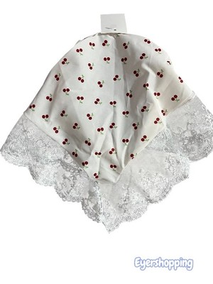EyER Shoping Vintage Çocuk Dantel Bandana Pötikare Saç Bandı Yazlık Şapka Tarzı