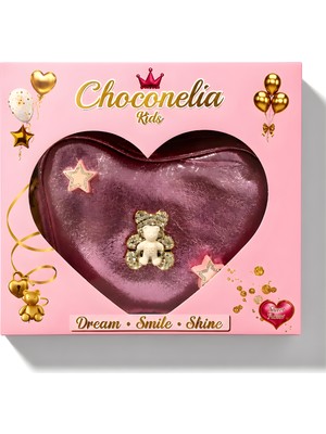 Chocogirl Shiny Heart Deri Lila Renk Kız Çocuk Çantası