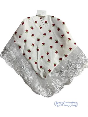 EyER Shoping Vintage Çocuk Dantel Bandana Pötikare Saç Bandı Yazlık Şapka Tarzı