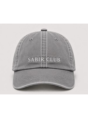 "sabır Club" Sokak Stili Nakışlı Vintage Yıkamalı Beyzbol Şapkası