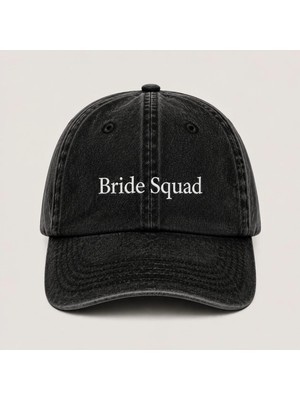 "bride Squad" Nedime Nakışlı Vintage Yıkamalı Beyzbol Şapkası