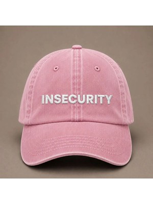 "ınsecurıty" Ironik Nakışlı Vintage Yıkamalı Beyzbol Şapkası