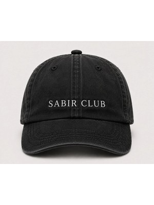 "sabır Club" Sokak Stili Nakışlı Vintage Yıkamalı Beyzbol Şapkası