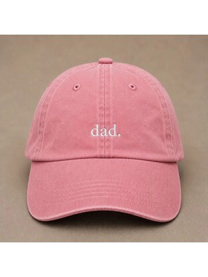 Dad Nakışlı Eskitme Yıkamalı Şapka Babalar Günü Özel Şapka Hediye
