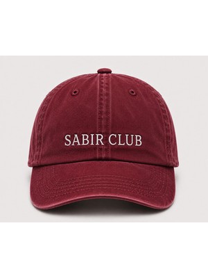 "sabır Club" Sokak Stili Nakışlı Vintage Yıkamalı Beyzbol Şapkası