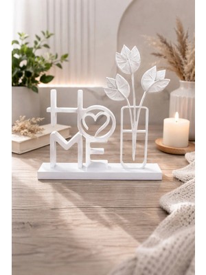 Dekoratif Home Yazılı Biblo – Modern Masa Üstü Ev Dekoru ve Hediye
