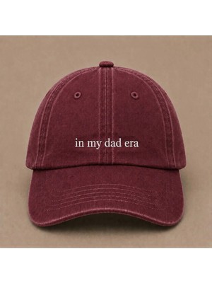 In My Dad Era Yazılı Eskitme Yıkamalı Şapka Babalar Günü Özel