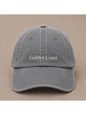Golden Hours Nakışlı Vintage Yıkamalı Kep Şapka