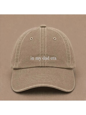 In My Dad Era Yazılı Eskitme Yıkamalı Şapka Babalar Günü Özel