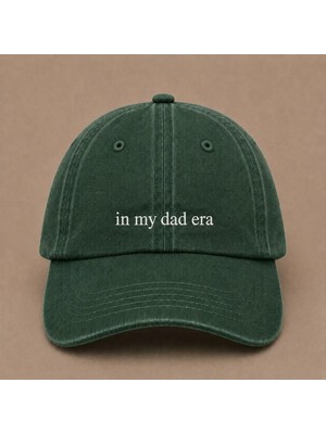 In My Dad Era Yazılı Eskitme Yıkamalı Şapka Babalar Günü Özel