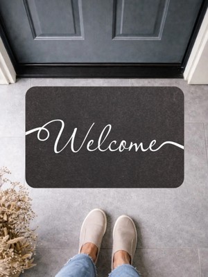 Bert Minimalist Tasarım Zarif Welcome Dış Kapı Paspası Leke Tutmaz 70X45