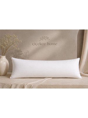 ÇİÇEKCE HOME Yastık 50X135CM 1500 Gram 1.kalite Boncuk Elyaf Dolgulu Uzun Yastık Hamile Yastık Dekoratif Yastif