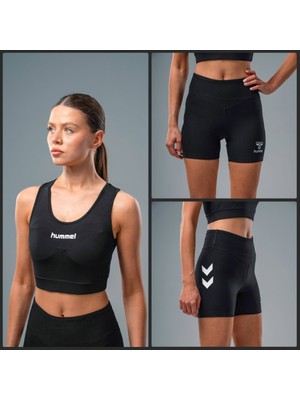 Hummel Siyah Sporcu Büstiyeri ve Sporcu Taytı Ikilitakım