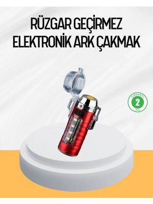 Alkasaz Çok Fonksiyonlu Elektrikli Çakmak El Feneri Özellikli