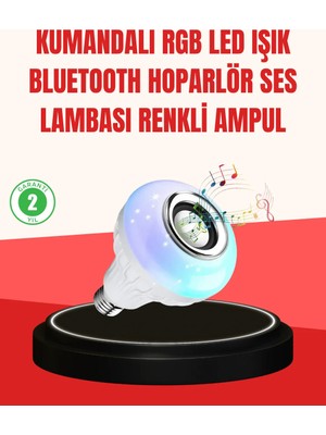 Alkasaz Akıllı LED Ampul – E27 Uyumlu ve Müzik Çalarlı Tasarım