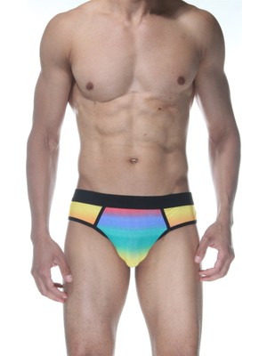 Alkasaz Gökkuşağı Jockstrap Fantezi Iç Giyim