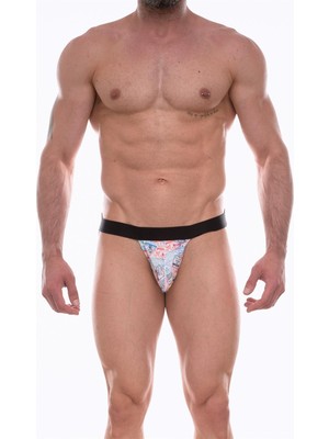 Alkasaz Don Moris Erkek Desenli Jockstrap Çamaşır