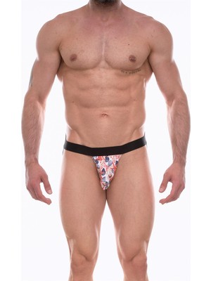 Alkasaz Don Moris Erkek Desenli Jockstrap Çamaşır