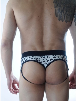 Alkasaz Erkek Desenli Fantezi Jockstrap Iç Çamaşırı