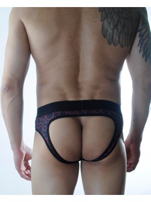 Alkasaz Erkek Fantezi Daire Desenli Jockstrap