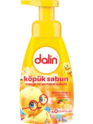 Dalin Mango ve Portakal Kokulu Köpük Sabun 200 ml Hipoalerjenik Özellikli Çocuklar İçin