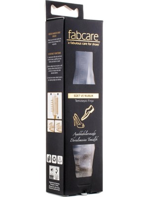 Pariles 3 Adet  Fabcare Suet Nubuk Fırçası (Kauçuk)